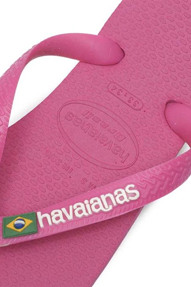 HAVAIANAS - 샌들/슬리퍼 - 하바이아나스 브라질 로고 핑크 4110850-0209