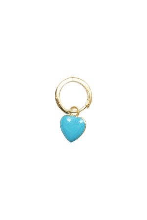 윌헬미나 가르시아 GOLD HEART EARRING/ HRT005-TURQUOISE