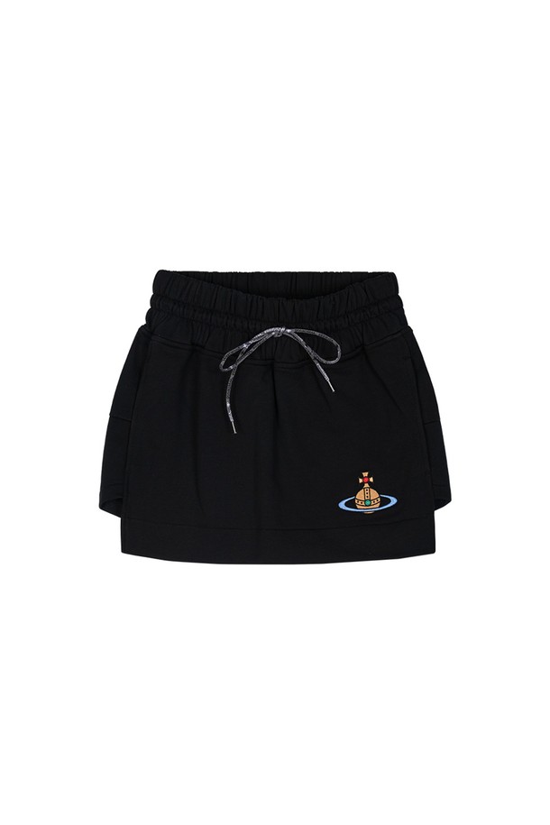 Vivienne Westwood - 미니스커트 - 비비안웨스트우드 여성  BOXER 미니 스커트 블랙 1J010004-J006O-N401