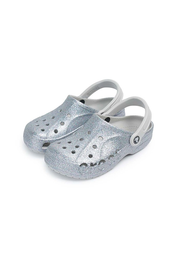 CROCS - 샌들/슬리퍼 - 크록스 바야 글리터 클로그 실버 205925-0IC