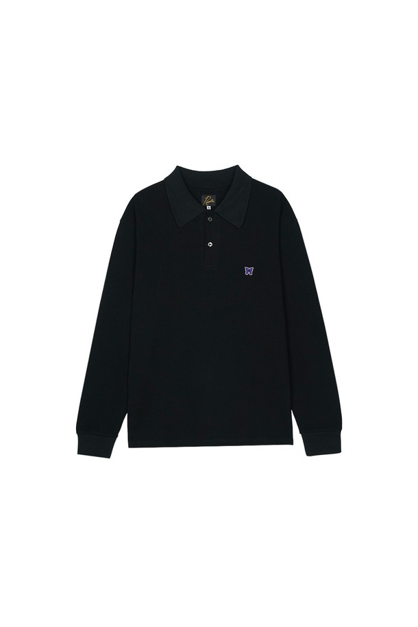 NEEDLES - 긴팔티셔츠 - 니들스 남성 L/S 긴팔 티셔츠 블랙 PU296-C-BLACK