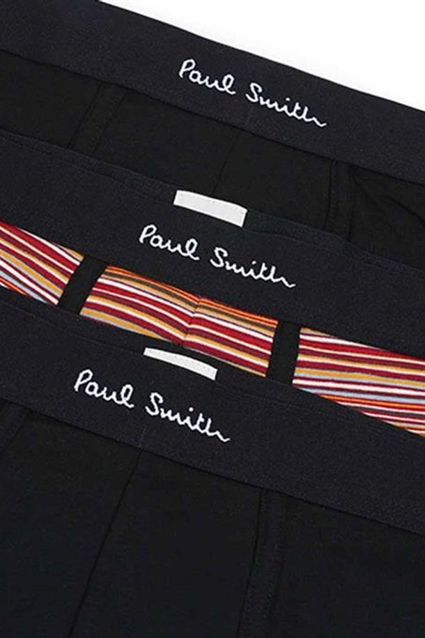 Paul Smith - 언더웨어 - 폴스미스 남성 로고 웨이스트 밴드 트렁크 3팩 언더웨어 M1A914M3PKJ-79