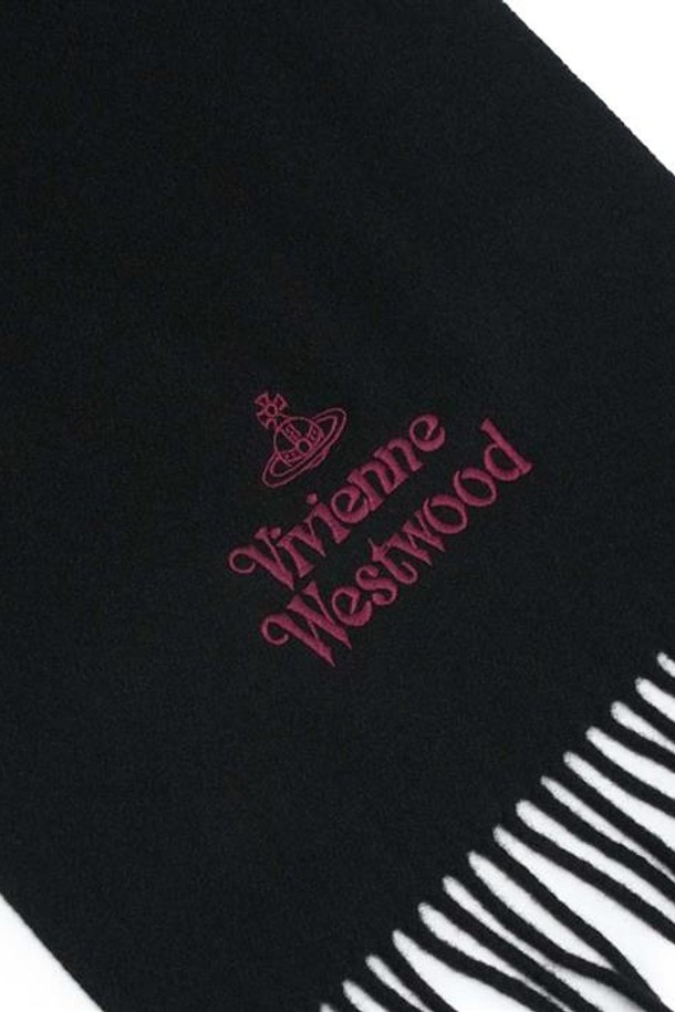 Vivienne Westwood - 스카프/머플러 - 비비안웨스트우드 남여공용 울 머플러 블랙 81030007-W00Q7-N401