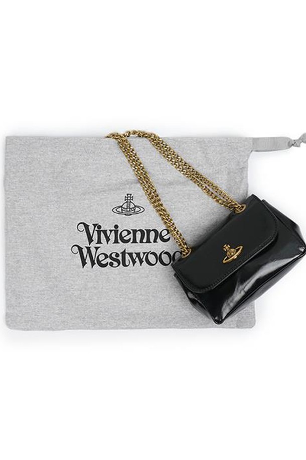 Vivienne Westwood - 크로스백 - 비비안웨스트우드 여성 스몰 펄스 체인백 블랙 5C01000BW-L008L-N405