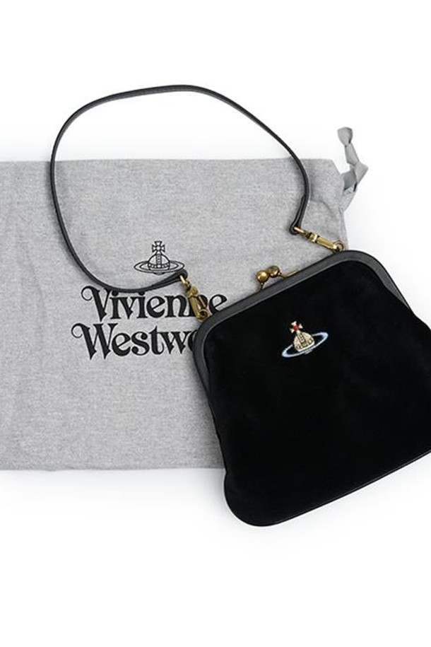 Vivienne Westwood - 크로스백 - 비비안웨스트우드 여성 비비안 클러치 블랙 4B01000IW-W00ZL-N401