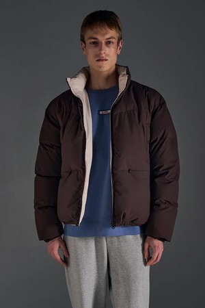 (남성) 리버시블 푸퍼 다운 자켓 브라운_MK0101DLGY-BRN