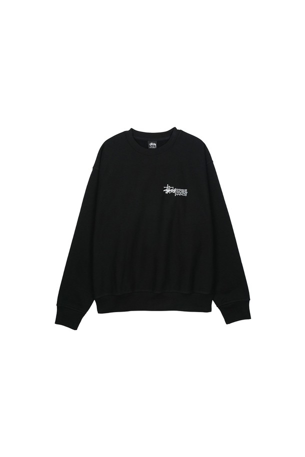 STUSSY - 스웨트셔츠 - 스투시 슈페리어 퀄리티 크루넥 블랙 1915058-0001