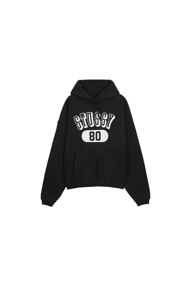 STUSSY - 후디 - 스투시 80 릴렉스 후드 워시드블랙 118561-0034