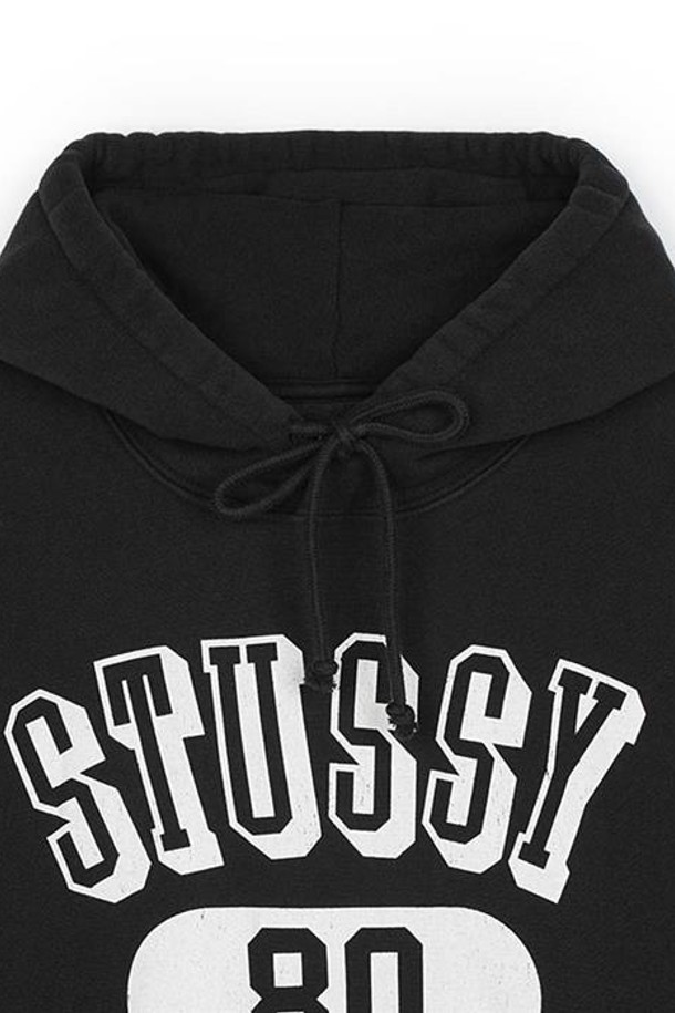 STUSSY - 후디 - 스투시 80 릴렉스 후드 워시드블랙 118561-0034