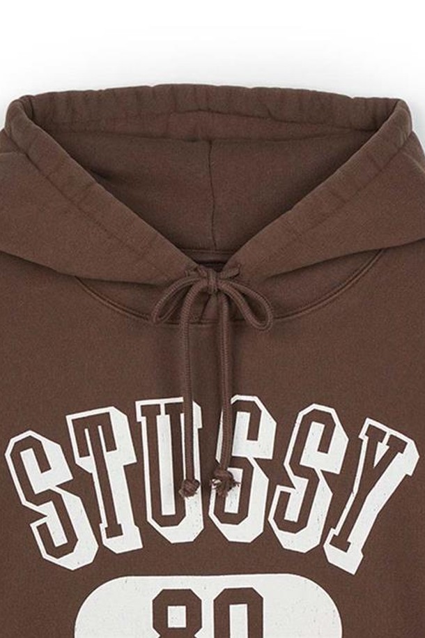 STUSSY - 후디 - 스투시 80 릴렉스 후드 브라운 118561-1001