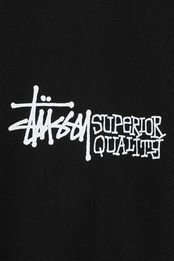 STUSSY - 스웨트셔츠 - 스투시 슈페리어 퀄리티 크루넥 블랙 1915058-0001