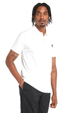 남성 AF 스트레치 폴로 반팔티 화이트_TB0A42BU1001
