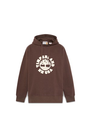 남성 홀리데이 그래픽 후드 스웨트셔츠 브라운_TB0A6NKK2431
