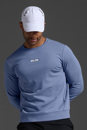 (남성)모션 프렌치테리 크루 맨투맨 다크블루_MR7138ABST-WHT