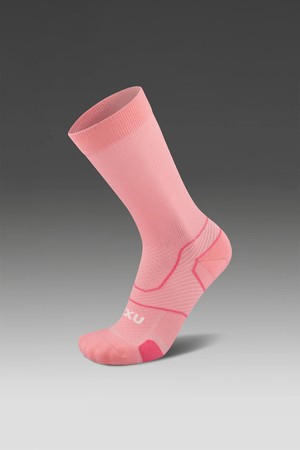 (공용)벡터 쿠션 크루 삭스 핑크_UA5053EPKG-WHT