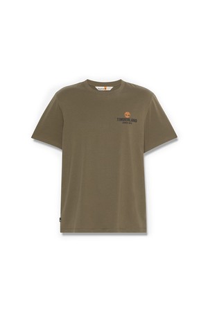 남성 백 포인트 반소매 티셔츠 카키브라운_TB0A69HUA581