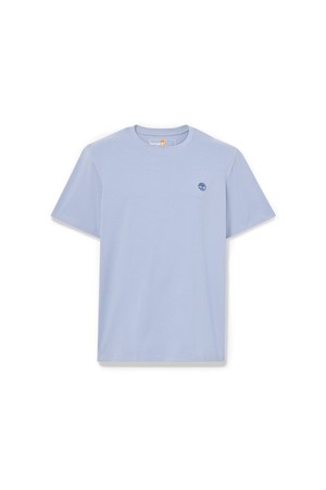 남성 체스트 로고 반팔티 워시드블루_TB0A6DKUB881
