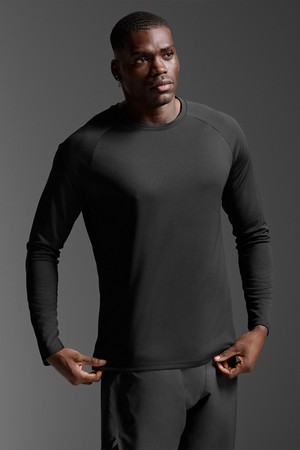 (남성) 에어로 메쉬 롱 슬리브_MR7422ABLK-SRF