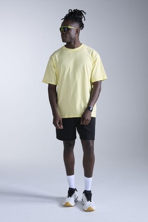 (공용) EZ 오버사이즈드 오가닉 코튼 티셔츠_UR7617ALMI-LMI