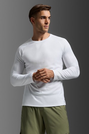 (남성) 에어로 메쉬 롱 슬리브_MR7422AWHT-SRF