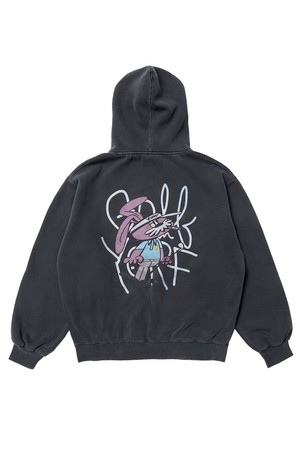 YORF HOODIE PIGMENT DYEING MASTER RABBIT_NAVY-a