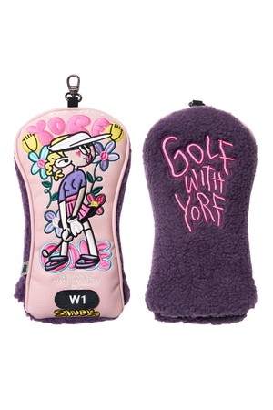 YORF HEAD COVER SANDY POSE DRIVER_PINK-a