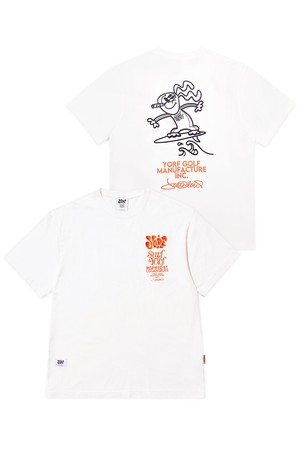 SHORT SLEEVE T-SHIRT PIGMENT M RABBIT 욜프 반팔티 피그먼트 M래빗_WHITE-a