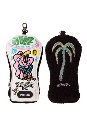 HEAD COVER HOOLA WOOD 욜프 헤드커버 훌라 우드_IVORY-a