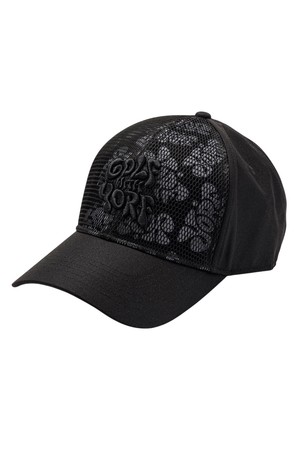 BALL CAP MESH DETAIL 욜프 볼캡 매쉬디테일_BLACK-a