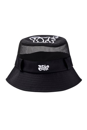 MESH BUCKET HAT 욜프 버킷햇 매쉬_BLACK-a