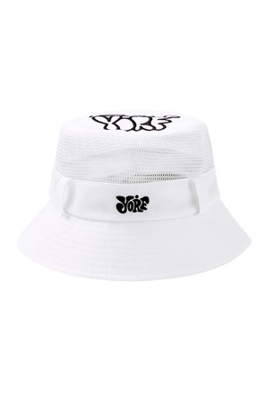 MESH BUCKET HAT 욜프 버킷햇 매쉬_WHITE-a