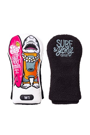 HEAD COVER SHARK DRIVER 욜프 헤드커버 샤크 드라이버_WHITE-a