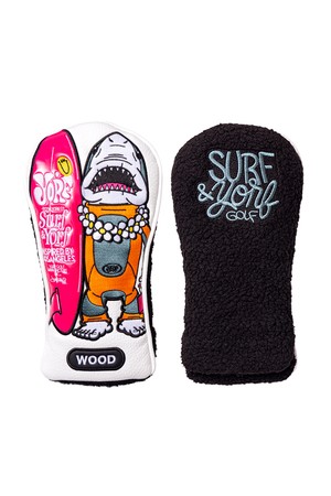 HEAD COVER SHARK WOOD 욜프 헤드커버 샤크 우드_WHITE-a