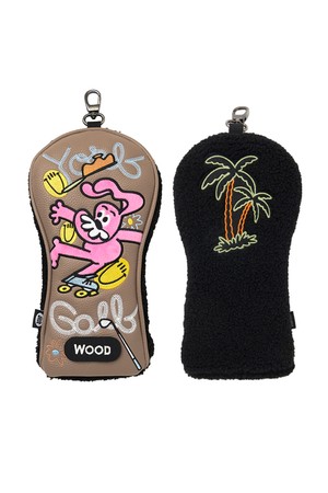 HEAD COVER ROLLER WOOD 욜프 헤드커버 롤러 우드_BROWN-a