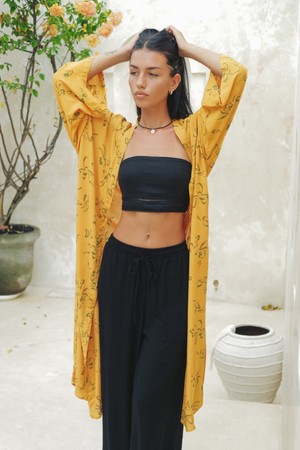 [Eco Maxi Robe] Genista - Mustard