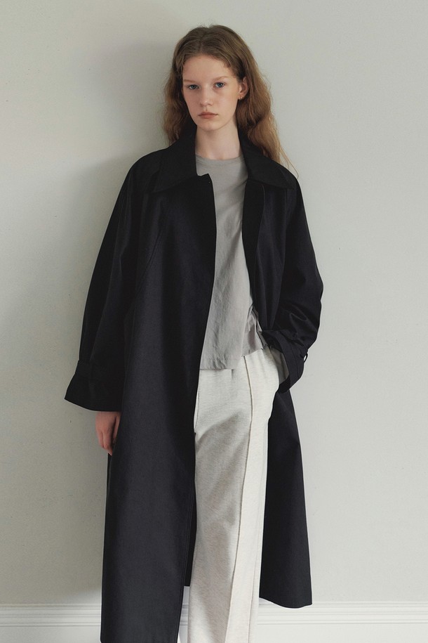 Neev - 트렌치코트 - Classic Maxi Over Fit Trench Coat (Black)