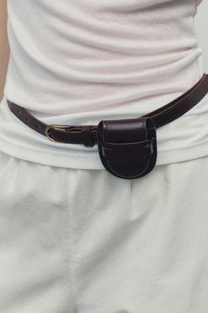 Two-Way Mini Bag Belt (Brown)