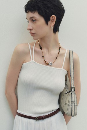 Triple Strap Sleeveless (Ivory)