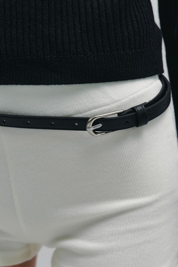 Neev - 벨트 - 15mm Matte Basic Belt (Black)