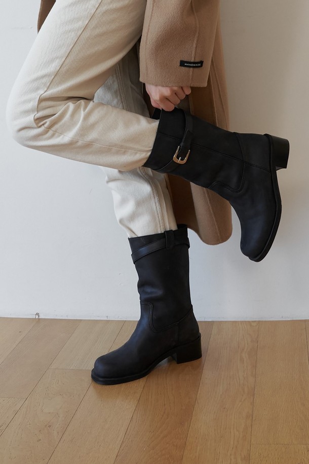 lilyshoe - 부츠/워커 - dane half boots_3color(2 way)