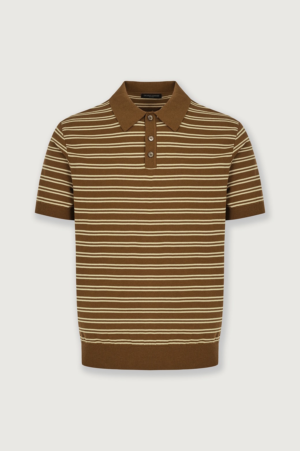 THEKNITCOMPANY - 스웨터 - (M) 오레아 스트라이프 폴로 니트 2color