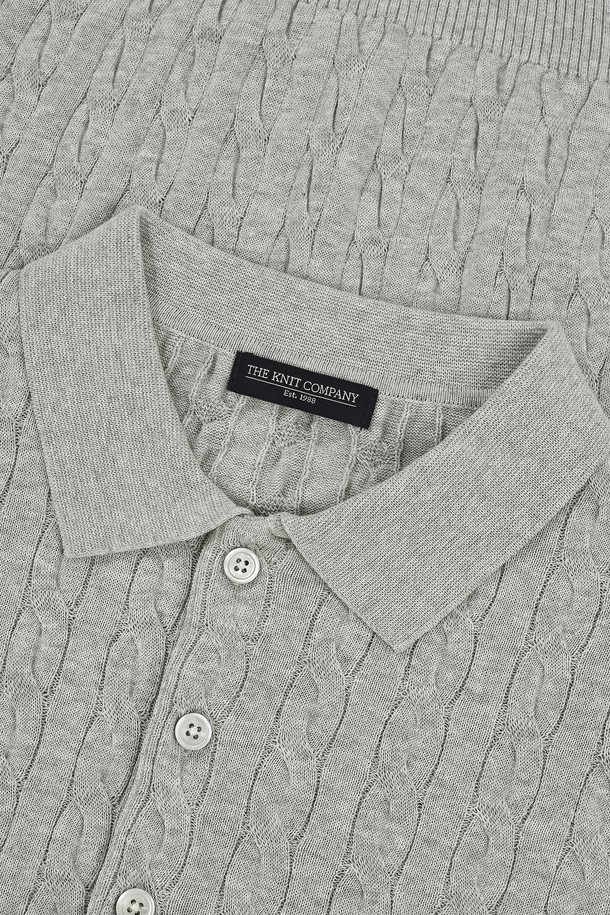 THEKNITCOMPANY - 스웨터 - (M) 오레아 케이블 폴로 니트