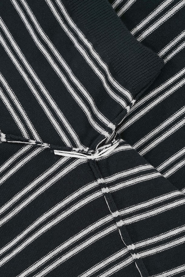 THEKNITCOMPANY - 스웨터 - (M) 오레아 스트라이프 폴로 니트 2color
