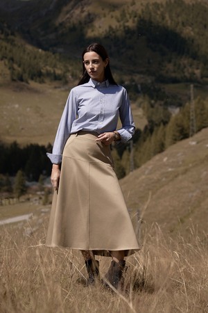 만다 코튼 스트라이프 셔츠