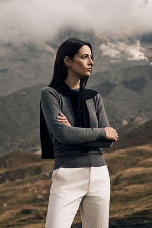 브뢰유 베이비 캐시미어 숄 케이프