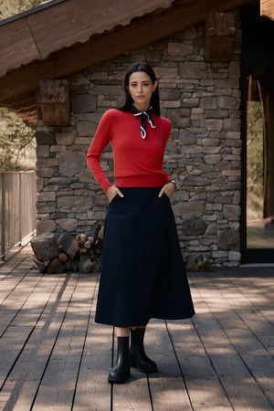 찰레 코튼 스커트