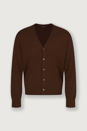 리스 실크 케이블 가디건