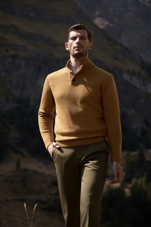 (M) 발투르 울 버튼 스웨터 2color