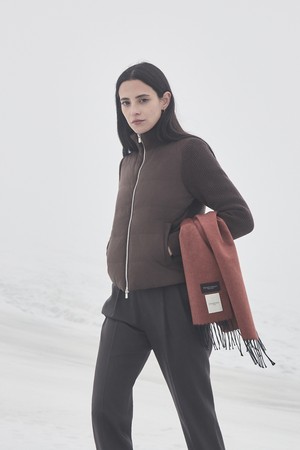 (W) 샤무아 패널 다운 재킷 2color