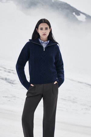 (W) 안테이 캐시미어 지퍼 스웨터 2color